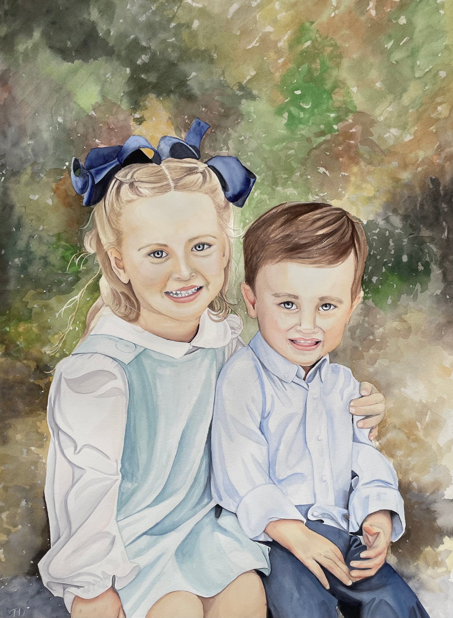 Heirloom Portrait | Custom 8” X 10” Watercolor Portrait