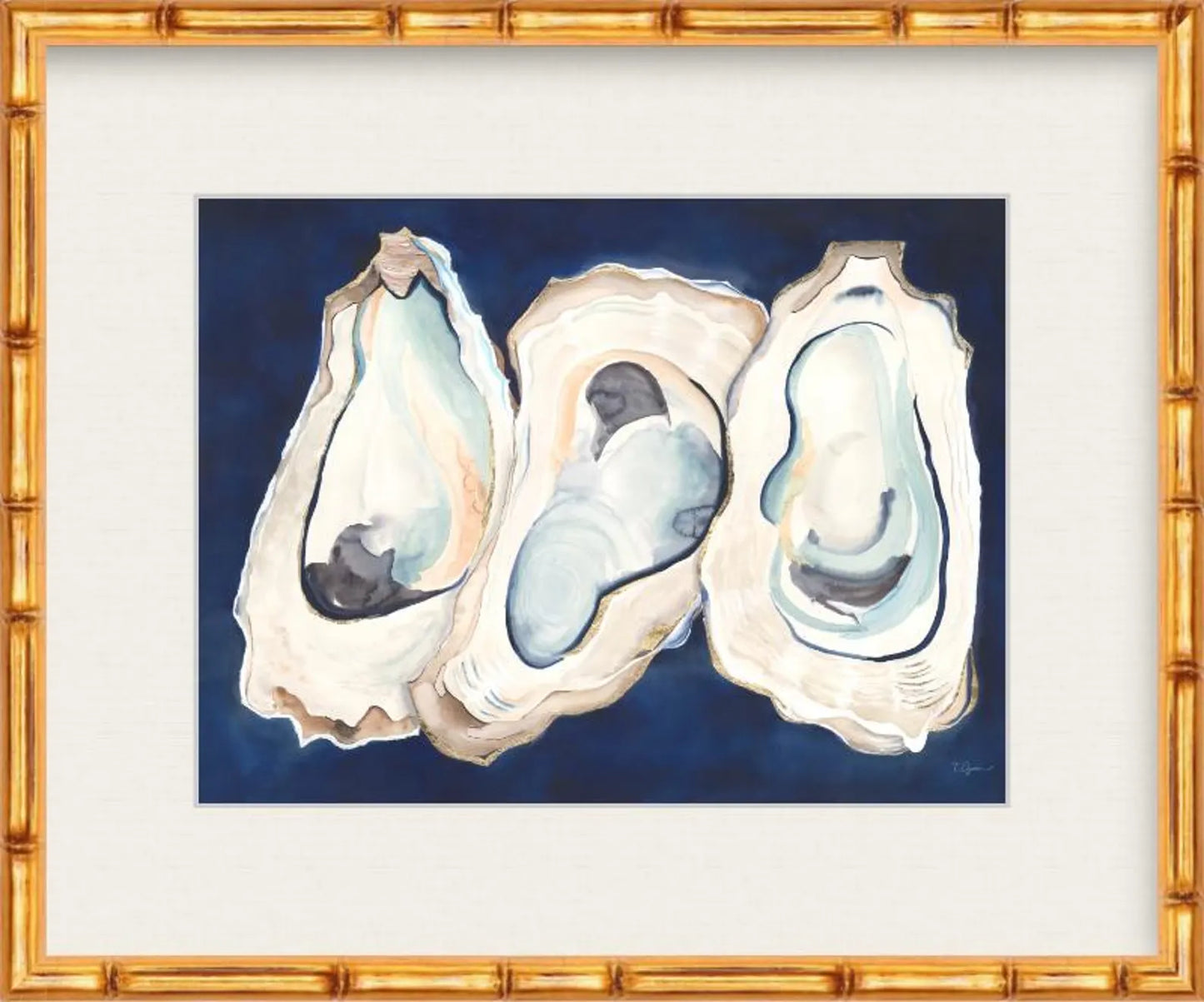 Midnight Channel Oysters | Luxury Print