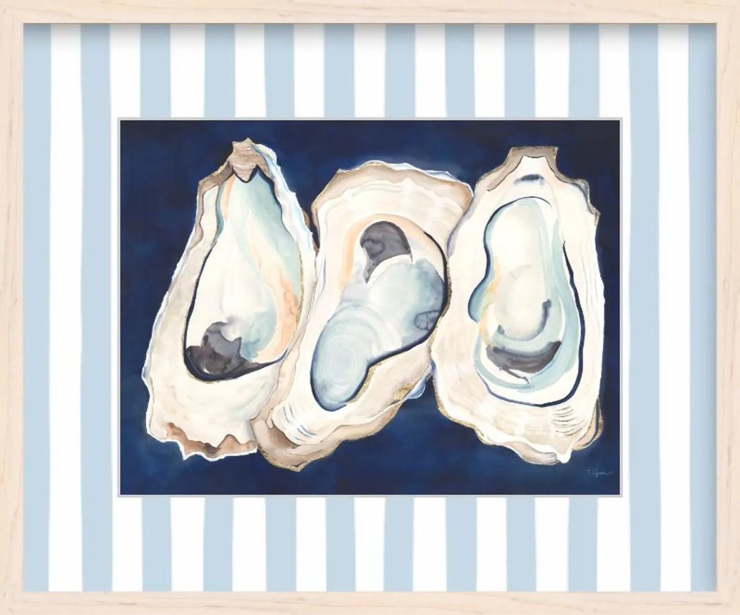 Midnight Channel Oysters | Luxury Print